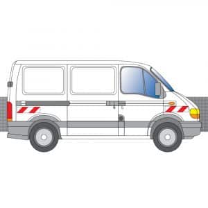 Alternative view of Kit Rouge-Blanc CL. A Standard – RENAULT Master H1 (1997-2003)